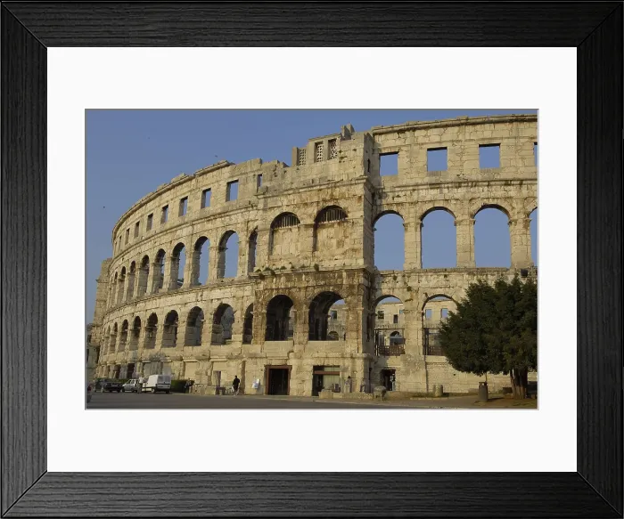 Framed Print : CROATIA. Pula. Roman amphitheatre. Roman art. Early Empire. Architecture. AISA / Everett Collection**US SALES ONLY**