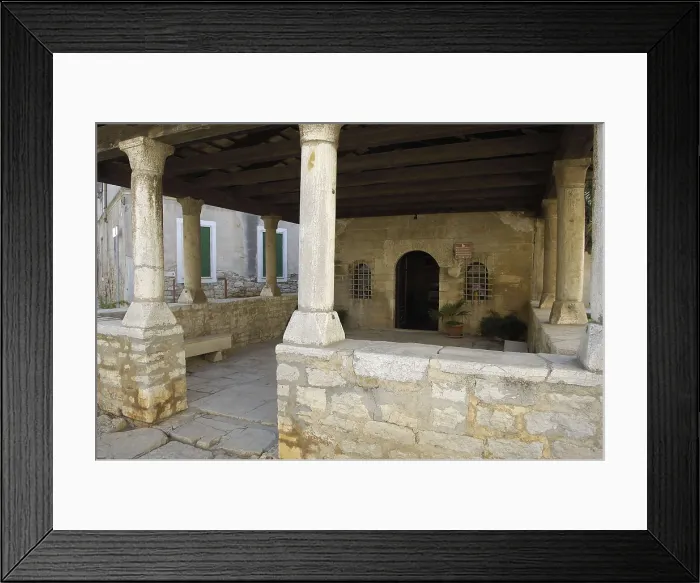 Framed Print : CROATIA. Fazana. Church of Our Lady of Mount Carmel (14th c.). AISA / Everett Collection**US SALES ONLY** Framed Print : CROATIA. Fazana. Church of Our Lady of Mount Carmel (14th c.). AISA / Everett Collection**US SALES ONLY**