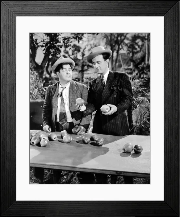 Framed Print : RIO RITA, from left: Lou Costello, Bud Abbott, 1942