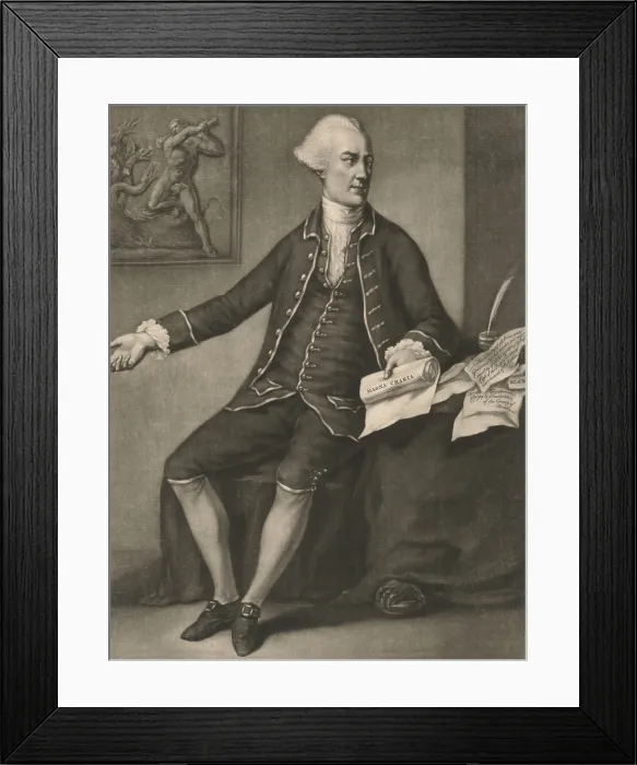 Framed Print : John Wilkes was a radical English journalist and politician, and supporter of the American rebels. Mezzotint engraving, c. 1777-1790. (BSLOC_2019_6_198)
