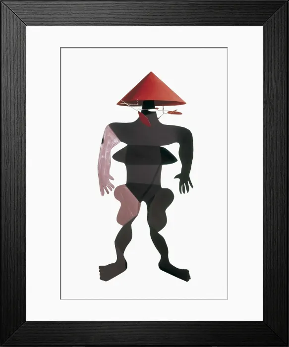 Framed Print : CALDER, Alexander (1898-1976). Critter au chapeau rouge et boucles d'oreilles. 1974. Abstract art. Sculpture. AISA / Everett Collection - Image has fine art copyright Framed Print : CALDER, Alexander (1898-1976). Critter au chapeau rouge et boucles d'oreilles. 1974. Abstract art. Sculpture. AISA / Everett Collection - Image has fine art copyright