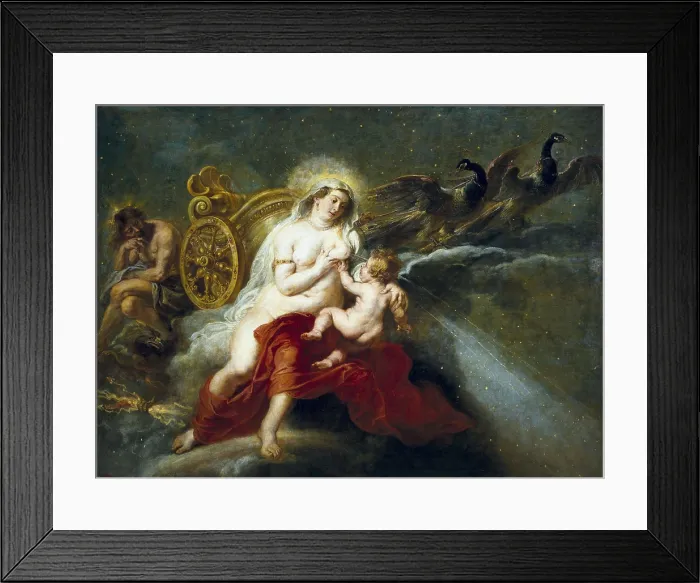 Framed Print : RUBENS, Peter Paul (1577-1640). The Birth of the Milky Way. 1536 - 1537. Flemish art. Oil on canvas. SPAIN. Madrid. Prado Museum. AISA / Everett Collection**US SALES ONLY**