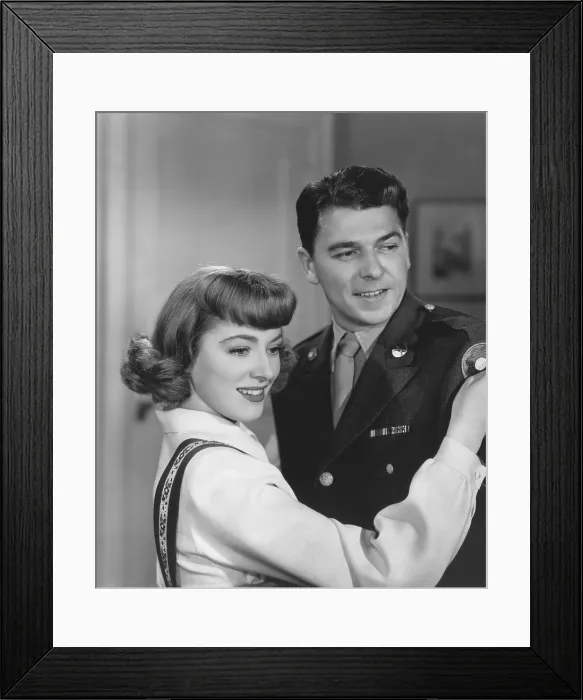 Framed Print : THE VOICE OF THE TURTLE, from left: Eleanor Parker, Ronald Reagan, 1947 Framed Print : THE VOICE OF THE TURTLE, from left: Eleanor Parker, Ronald Reagan, 1947