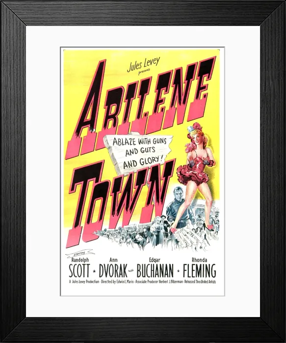 Framed Print : ABILENE TOWN, US poster, 1946