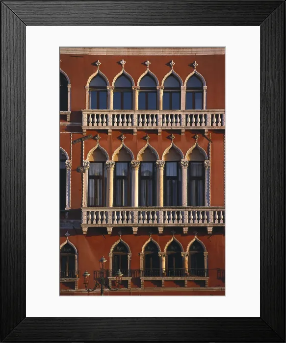 Framed Print : ITALY. VENETO. VENICE. Venice. Detail of the faade of Bembo Palace. Architecture. AISA / Everett Collection**US SALES ONLY**