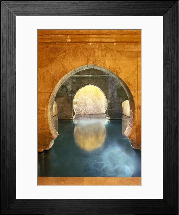 Framed Print : SPAIN. ANDALUSIA. GRANADA. Alhama de Granada. Interior of the Arabian baths, nowadays a spa-hotel. Architecture. AISA / Everett Collection**US SALES ONLY**
