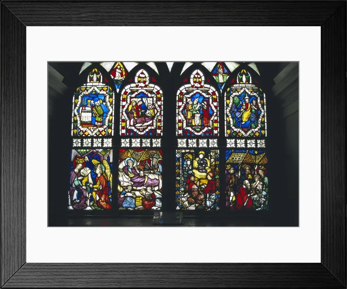 Framed Print : AUSTRIA. Klosterneubourg. Monastery of Klosterneubourg. Stained-glasses in the chapel. AISA / Everett Collection**US SALES ONLY**