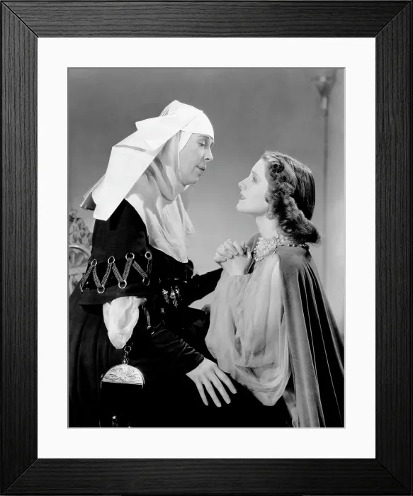 Framed Print : ROMEO AND JULIET, from left, Edna May Oliver, Norma Shearer, 1936