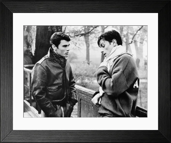 Framed Print : ROCCO AND HIS BROTHERS, from left, Max Cartier, Alain Delon, 1960