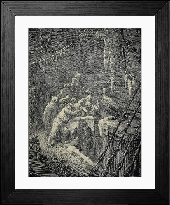 Framed Print : Dore, Gustave (1832-1883). The Rime of the Ancient Mariner. 1877 Framed Print : Dore, Gustave (1832-1883). The Rime of the Ancient Mariner. 1877