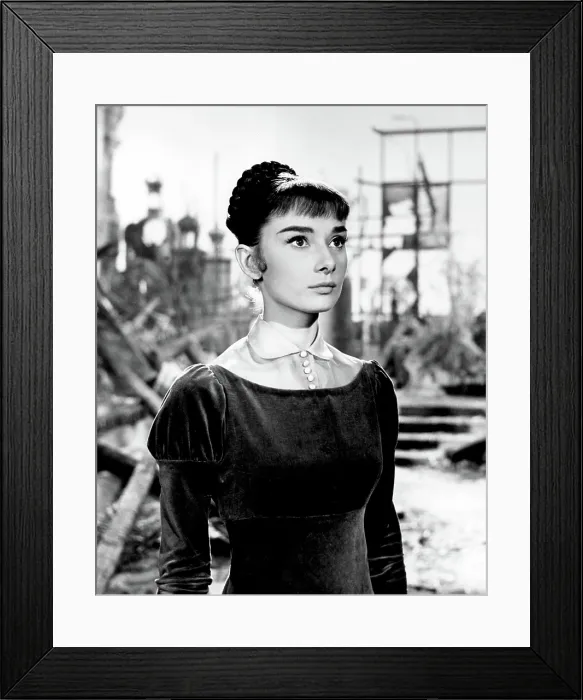 Framed Print : WAR AND PEACE, Audrey Hepburn, 1956
