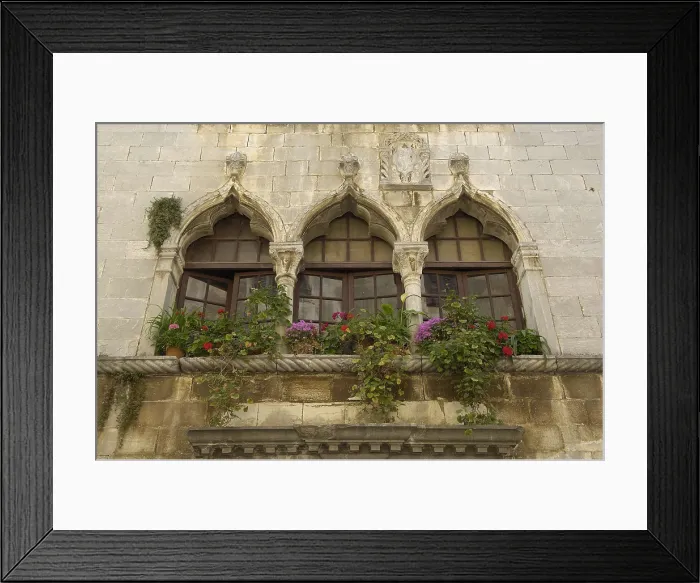 Framed Print : CROATIA. Porec. Gothic palace in Venetian style. Gothic art. Architecture. AISA / Everett Collection**US SALES ONLY**