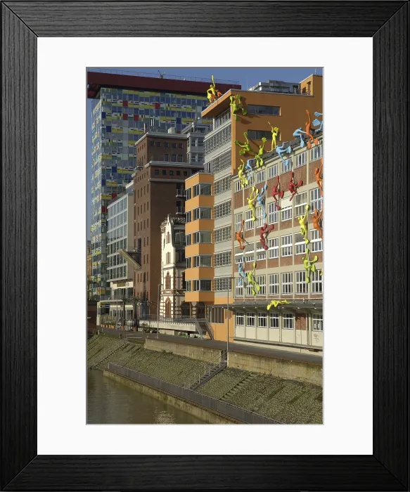 Framed Print : GERMANY. Dsseldorf. Modern buildings in Media Harbour. Architecture. AISA / Everett Collection**US SALES ONLY**