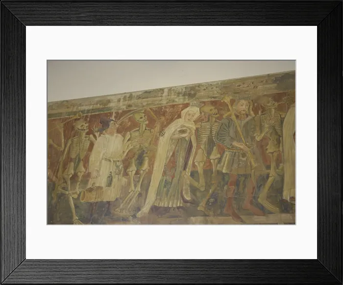 Framed Print : CROATIA. ISTRIA. Brijuni Islands National Park. Frescos in the basilica depicting the Dance of Death. Painting. AISA / Everett Collection**US SALES ONLY** Framed Print : CROATIA. ISTRIA. Brijuni Islands National Park. Frescos in the basilica depicting the Dance of Death. Painting. AISA / Everett Collection**US SALES ONLY**