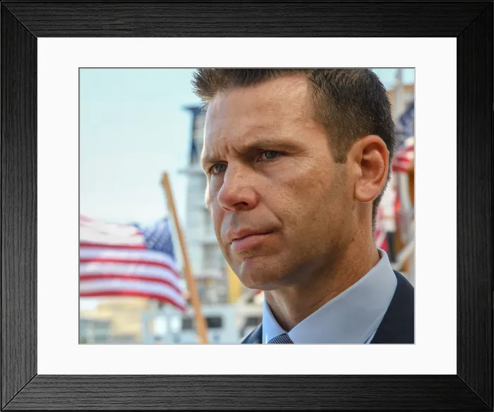 Framed Print : Kevin McAleenan, Acting Secretary of Homeland Security, in Fort Lauderdale, Florida, June 6, 2019
