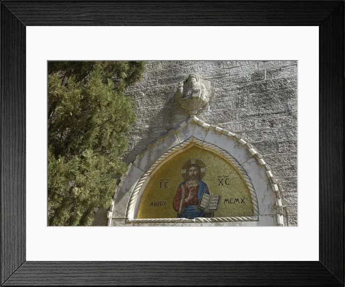 Framed Print : CROATIA. ISTRIA. Brijuni Islands National Park. Mosaic at the entrance of the Baslica. AISA / Everett Collection**US SALES ONLY**