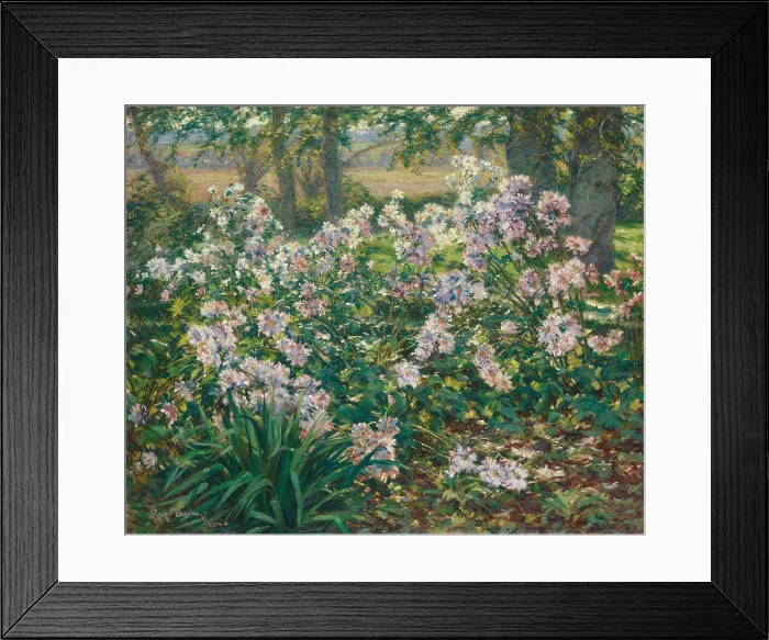 Framed Print : WINDFLOWERS, by Ruger Donoho, 1912, American painting, oil on canvas