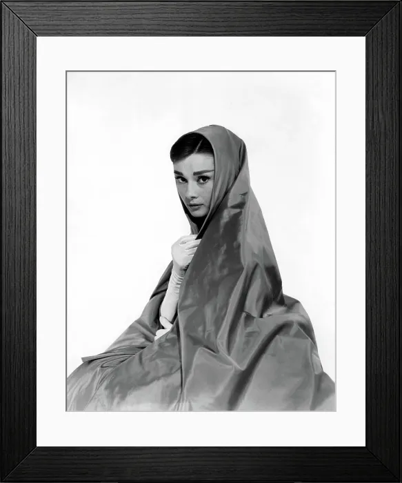 Framed Print : WAR AND PEACE, Audrey Hepburn, 1956, cape