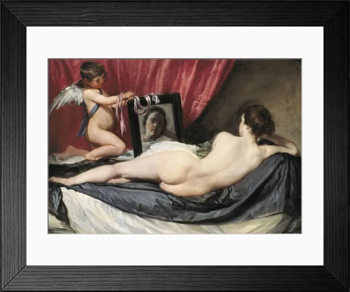 Framed Print : VELAZQUEZ, Diego Rodrguez de Silva (1599-1660). The Rokeby Venus. 1647-1651. Baroque art. Oil on canvas. UNITED KINGDOM. London. National Gallery