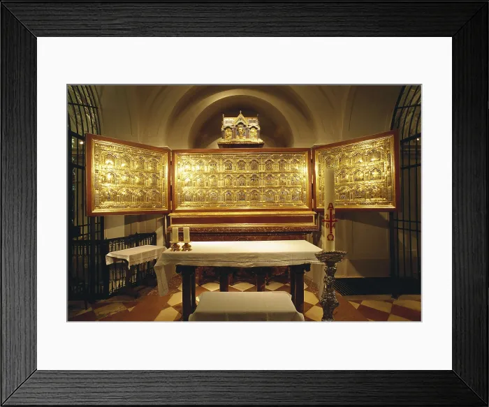 Framed Print : AUSTRIA. Klosterneubourg. Monastery of Klosterneubourg. Verdun Altar. Romanesque art. AISA / Everett Collection**US SALES ONLY**