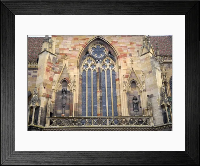 Framed Print : FRANCE. Colmar. Collegiate Church of Saint Martin. Detail of a window. Gothic art. Architecture. AISA / Everett Collection**US SALES ONLY** Framed Print : FRANCE. Colmar. Collegiate Church of Saint Martin. Detail of a window. Gothic art. Architecture. AISA / Everett Collection**US SALES ONLY**