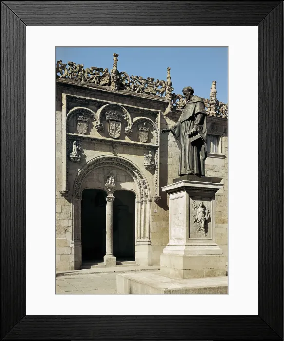 Framed Print : LEON, Fray Luis de (1528-1591). Statue of Fray Luis de Leon. Sculpture on bronze. SPAIN. CASTILE AND LEON. Salamanca. University of Salamanca Framed Print : LEON, Fray Luis de (1528-1591). Statue of Fray Luis de Leon. Sculpture on bronze. SPAIN. CASTILE AND LEON. Salamanca. University of Salamanca