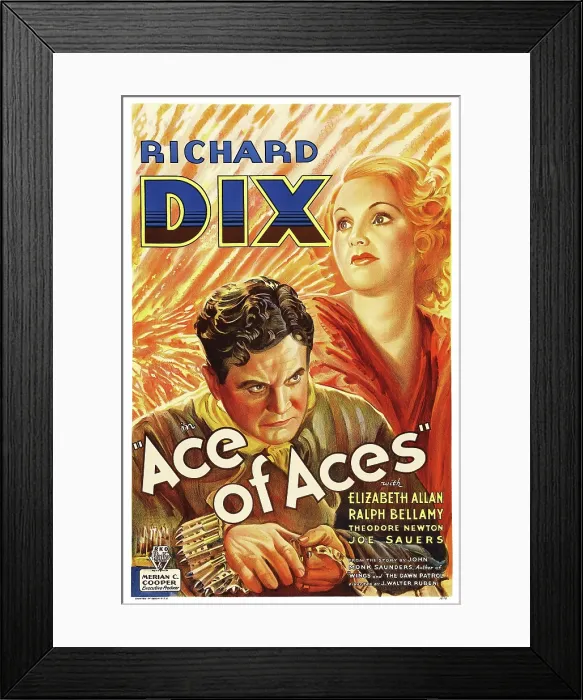 Framed Print : ACE OF ACES, US poster art, from left: Richard Dix, Elizabeth Allan, 1933 Framed Print : ACE OF ACES, US poster art, from left: Richard Dix, Elizabeth Allan, 1933