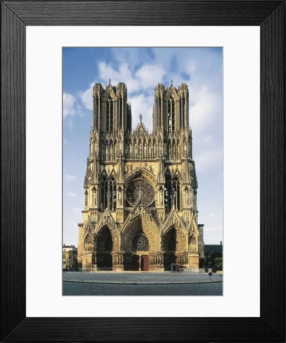 Framed Print : Cathedral of Notre-Dame of Reims. 1211-1311. FRANCE. Reims. Cathedral of Notre-Dame. Western faade. Gothic art. Architecture. AISA / Everett Collection**US SALES ONLY** Framed Print : Cathedral of Notre-Dame of Reims. 1211-1311. FRANCE. Reims. Cathedral of Notre-Dame. Western faade. Gothic art. Architecture. AISA / Everett Collection**US SALES ONLY**