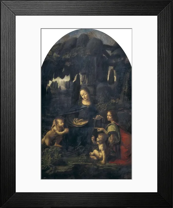 Framed Print : LEONARDO DA VINCI (1452-1519). The Virgin of the Rocks. ca. 1478. Balk, Fairuza. Renaissance art. Cinquecento. Oil on canvas. FRANCE. Paris. Louvre Museum Framed Print : LEONARDO DA VINCI (1452-1519). The Virgin of the Rocks. ca. 1478. Balk, Fairuza. Renaissance art. Cinquecento. Oil on canvas. FRANCE. Paris. Louvre Museum