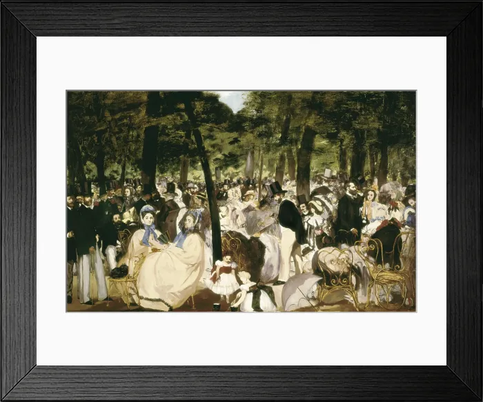 Framed Print : AISA / Everett Collection MANET, douard (1832-1883). Music in the Tuileries Gardens. 1862