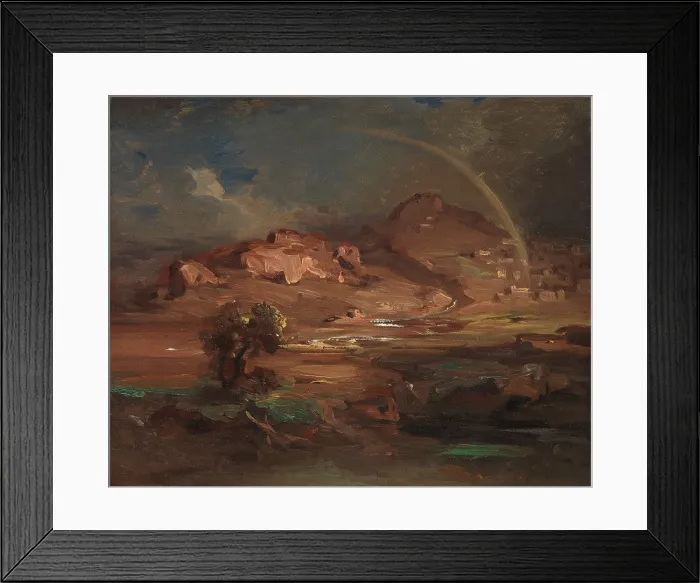 Framed Print : THE CEMETERY AT PRONOIA NEAR NAUPLIA, by Carl Rottmann, 1841-47, German painting, oil on canvas Framed Print : THE CEMETERY AT PRONOIA NEAR NAUPLIA, by Carl Rottmann, 1841-47, German painting, oil on canvas