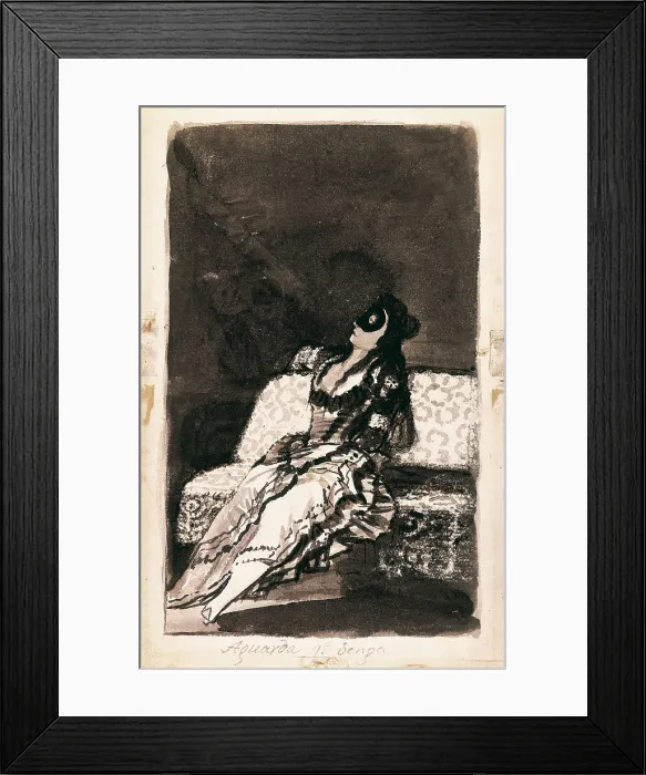 Framed Print : GOYA Y LUCIENTES, Francisco de (1746-1828). Awaiting his arrival. Drawing. SPAIN. Madrid. Prado Museum. AISA / Everett Collection**US SALES ONLY** Framed Print : GOYA Y LUCIENTES, Francisco de (1746-1828). Awaiting his arrival. Drawing. SPAIN. Madrid. Prado Museum. AISA / Everett Collection**US SALES ONLY**
