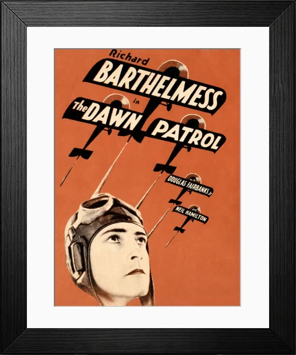 Framed Print : THE DAWN PATROL, Richard Barthelmess on poster art, 1930 Framed Print : THE DAWN PATROL, Richard Barthelmess on poster art, 1930