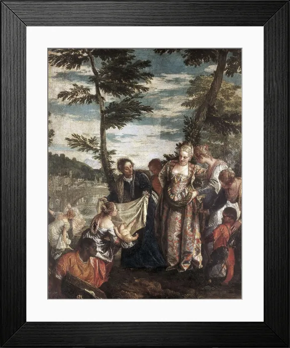 Framed Print : VERONESE, Paolo Caliari, called Paolo (1528-1588). Moses Rescued from the Nile. ca. 1580. Renaissance art. Cinquecento. Oil on canvas. SPAIN. Madrid. Prado Museum Framed Print : VERONESE, Paolo Caliari, called Paolo (1528-1588). Moses Rescued from the Nile. ca. 1580. Renaissance art. Cinquecento. Oil on canvas. SPAIN. Madrid. Prado Museum