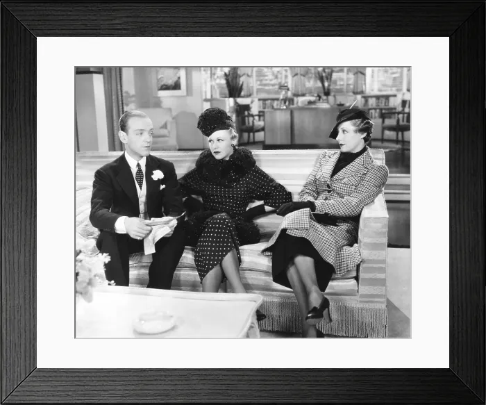 Framed Print : ROBERTA, from left: Fred Astaire, Ginger Rogers, irene Dunne, 1935 Framed Print : ROBERTA, from left: Fred Astaire, Ginger Rogers, irene Dunne, 1935