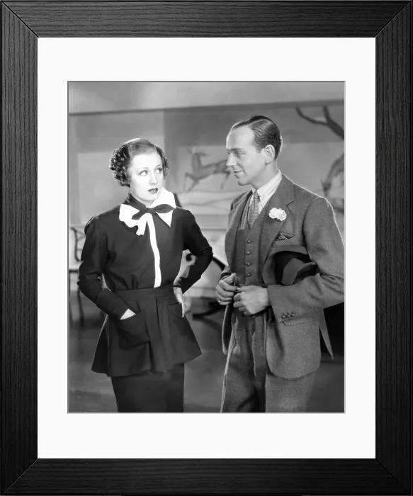 Framed Print : ROBERTA, from left: Irene Dunne, Fred Astaire, 1935