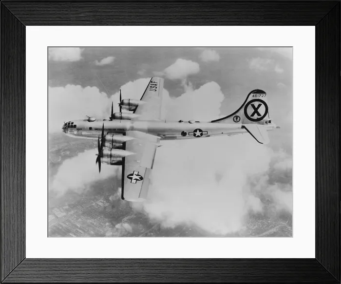 Framed Print : RB-29 of the 31st Reconnaissance Squadron, somewhere over Korea. The reconnaissance version of the Superfortress bomber performed target and bomb-damage assessment photography
