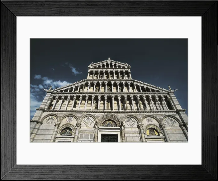 Framed Print : Duomo di Pisa. 1173-1350. ITALY. Pisa. Cathedral. Facade. Romanesque art. Architecture. AISA / Everett Collection**US SALES ONLY**