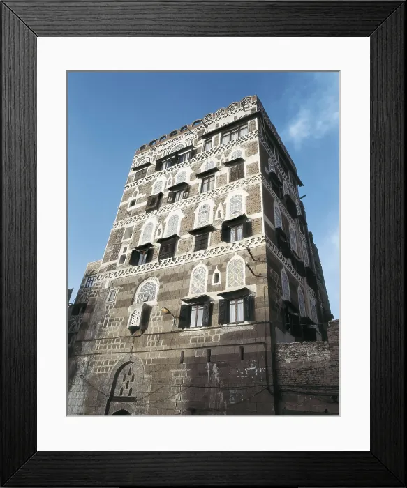 Framed Print : YEMEN. SANA'A. Sana. Yemeni adobe architecture. AISA / Everett Collection**US SALES ONLY**