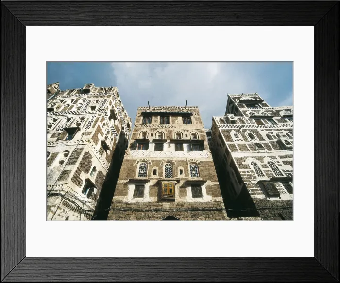 Framed Print : YEMEN. SANA'A. Sana. Yemeni adobe architecture. AISA / Everett Collection**US SALES ONLY**