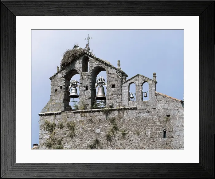 Framed Print : SPAIN. CASTILE AND LEON. SALAMANCA. Linares de Riofro. Church of the Assumption (12th-16th c.). Belfry. Architecture. AISA / Everett Collection**US SALES ONLY**