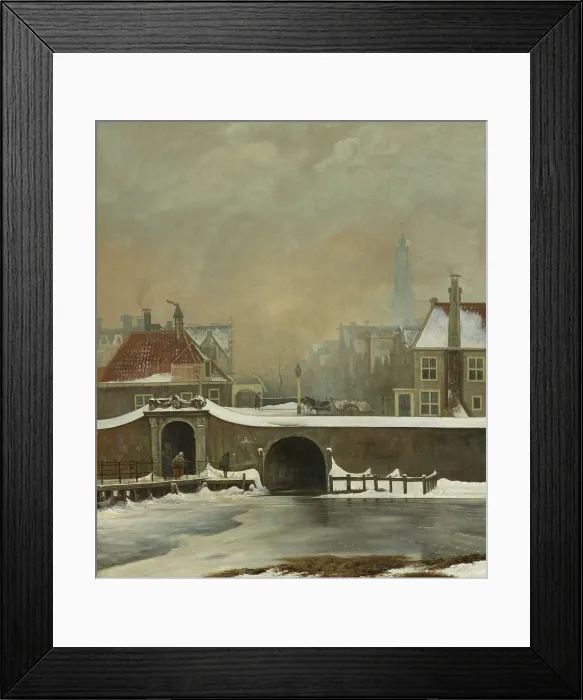 Framed Print : The Raampoortje in Amsterdam, by Wouter Johannes van Troostwijk, 1809, Dutch painting, oil on canvas