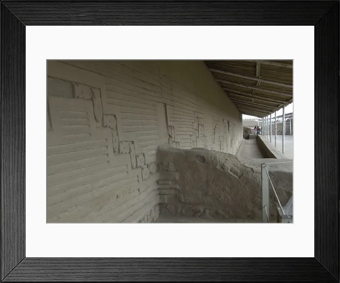 Framed Print : PERU. Trujillo. Chan Chan. Chan Chan Archaeological Site (850-1470). Chimu art. AISA / Everett Collection**US SALES ONLY**