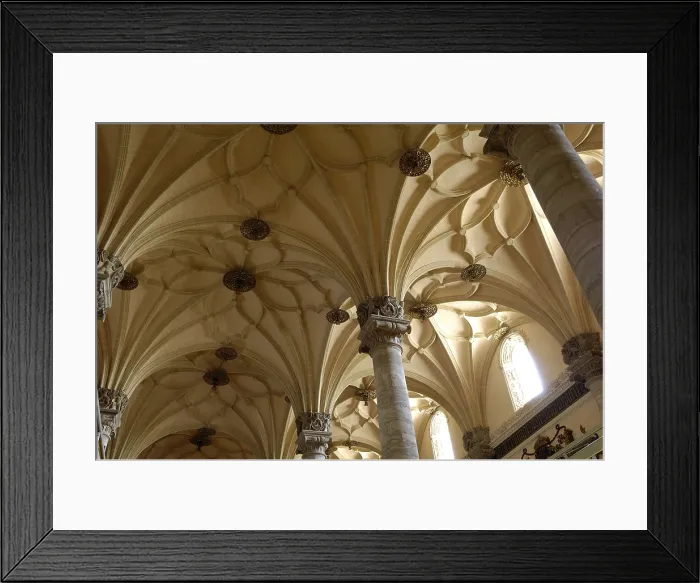 Framed Print : SPAIN. Zaragoza. Interior of La Lonja (1541-1557), old exchange building, by Juan de Sariena. Gothic art. Architecture. AISA / Everett Collection**US SALES ONLY**