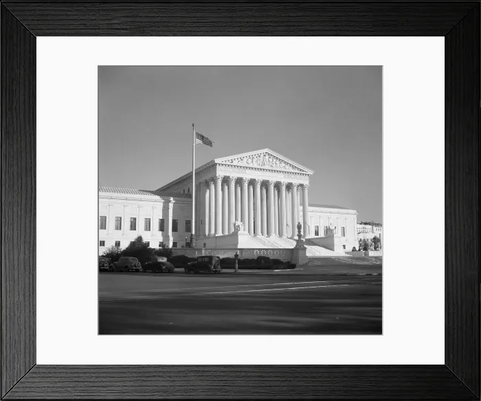 Framed Print : West face of the Supreme Court Building, Washington, D.C. Nov. 1936. It was designed by architect Cass Gilbert and was his last major project. (BSLOC_2013_8_52)