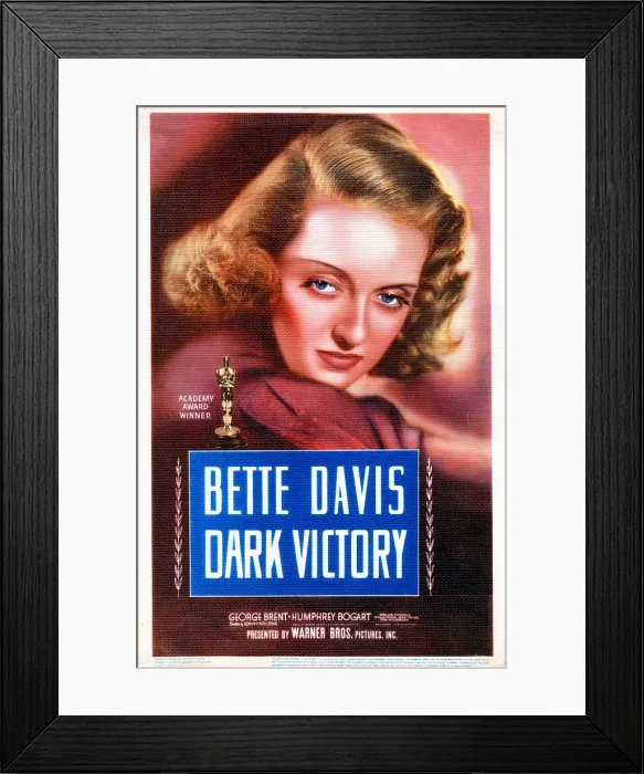 Framed Print : DARK VICTORY, Bette Davis, 1939