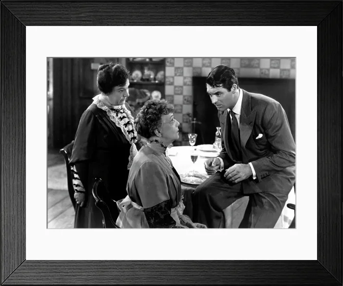 Framed Print : ARSENIC AND OLD LACE, Josephine Hull, Jean Adair, Cary Grant, 1944 Framed Print : ARSENIC AND OLD LACE, Josephine Hull, Jean Adair, Cary Grant, 1944