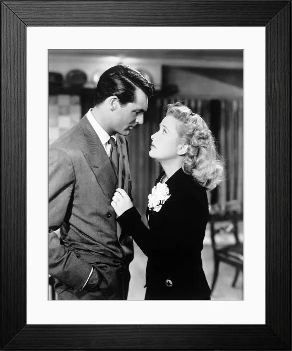 Framed Print : ARSENIC AND OLD LACE, Cary Grant, Priscilla Lane, 1944