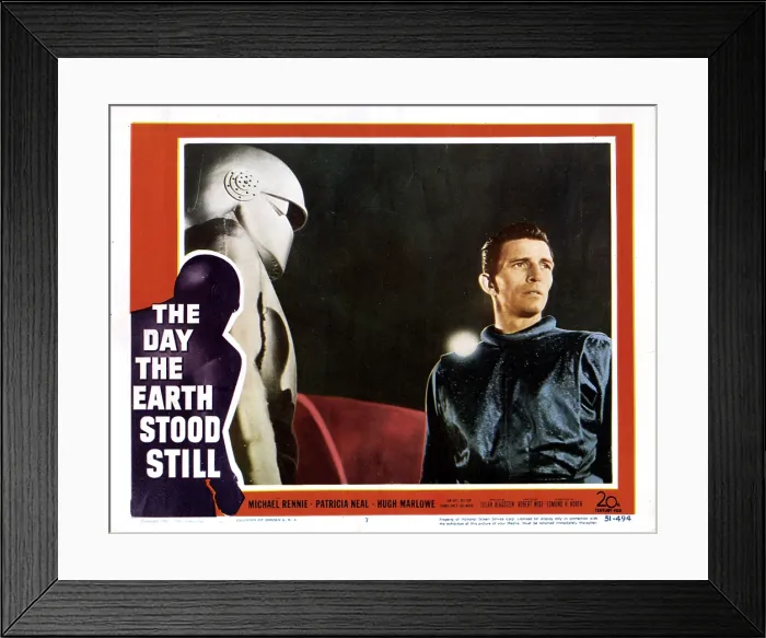Framed Print : THE DAY THE EARTH STOOD STILL, Michael Rennie, 1951 Framed Print : THE DAY THE EARTH STOOD STILL, Michael Rennie, 1951