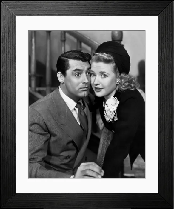 Framed Print : ARSENIC AND OLD LACE, from left: Cary Grant, Priscilla Lane, 1944